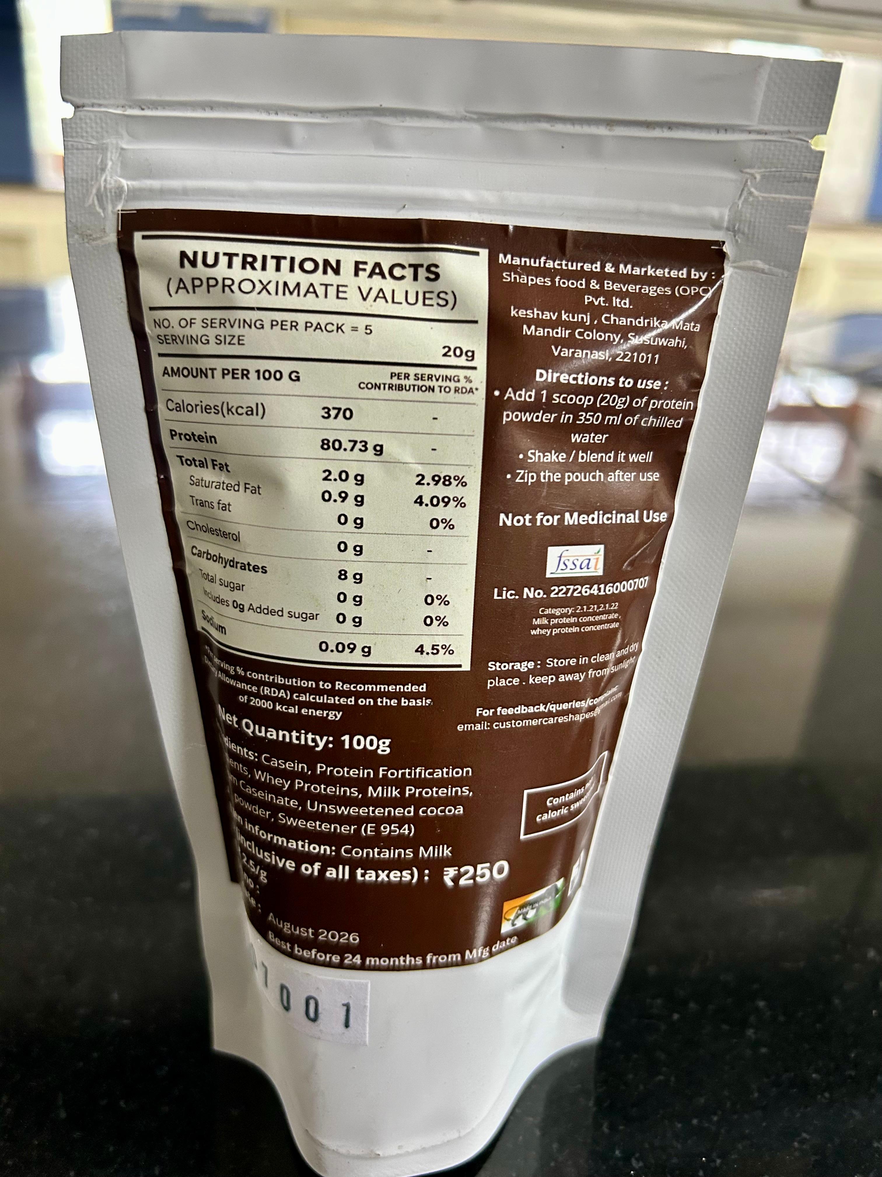 Chocolate protein texture